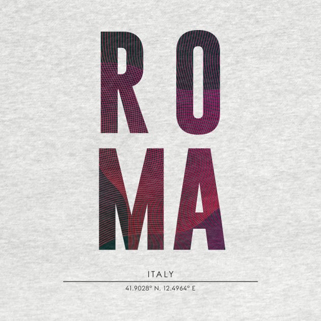 Roma city typography by StudioGrafiikka